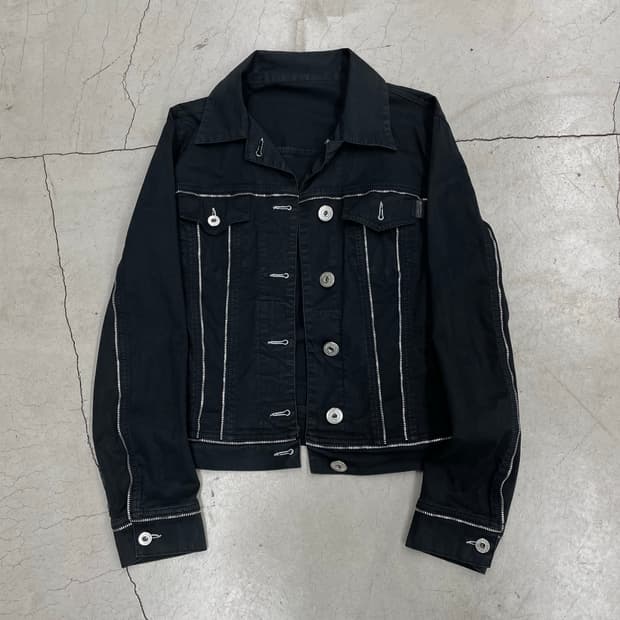 00’s Moschino Multi zipper Trucker