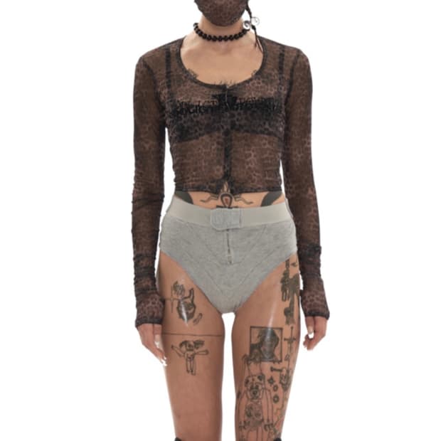 604서비스 바이커 밴딩 팬츠