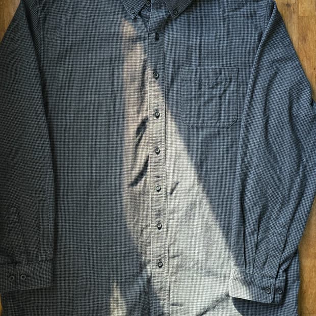 L.L.Bean 엘엘빈 헤링본 패턴 코튼 셔츠 XXL 일본 발매