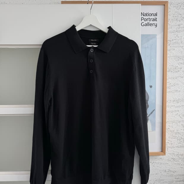 [Massimo Dutti] 마시모두띠 남성 긴팔 카라 니트 XL