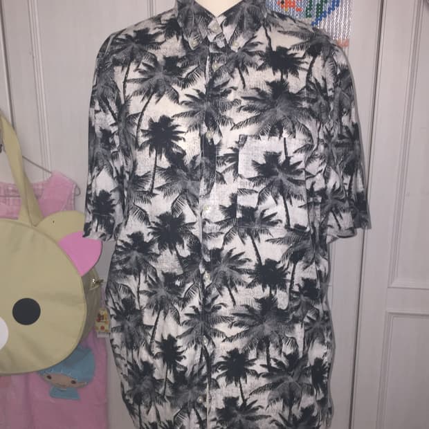 H&M 에이치앤엠 하와이안 야자수 셔츠