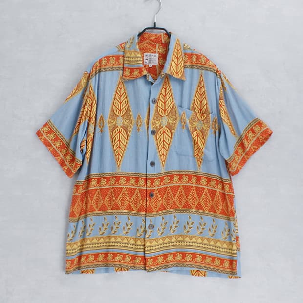 Lualeilei aloha rayon shirt _ S5351