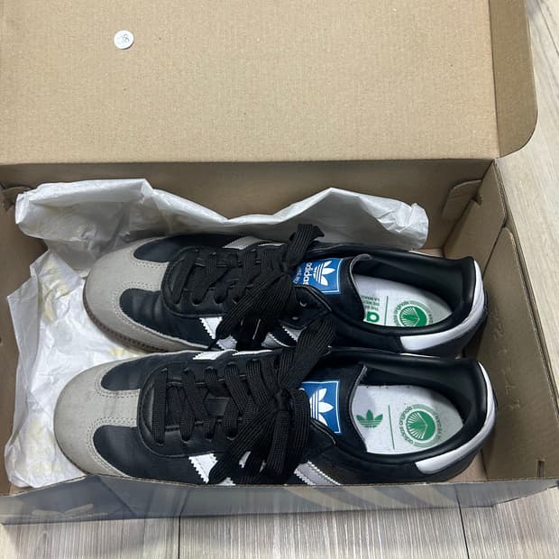 아디다스 삼바 비건 블랙 250