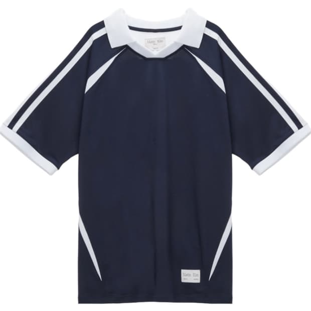 (Free) 마뗑킴 스포티 트랙 져지 탑 네이비