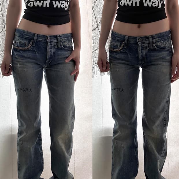 46 Hysteric Glamour low-rise jeans