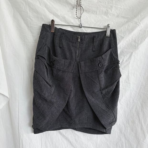 transit italy 트랜짓 프론트지퍼 미니스커트