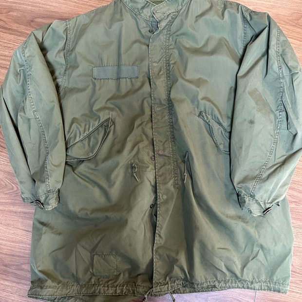 오리지날 m65 피쉬테일 개파카 외피 내피 미디움