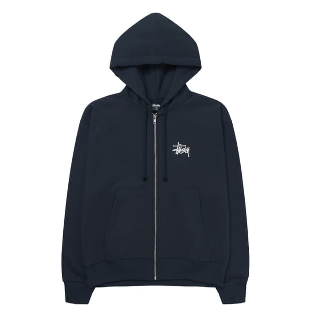 스투시 베이직 스투시 후드 집업 네이비 2024, 2025