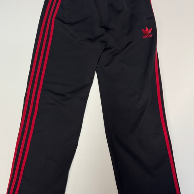 일본 아디다스 트레이닝 삼선 기모 트랙팬츠 레드 28.3인치
