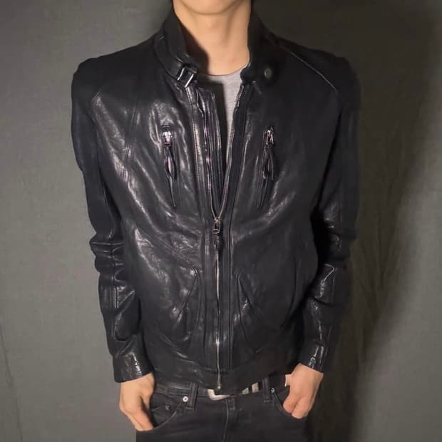 빈티지 레더 자켓