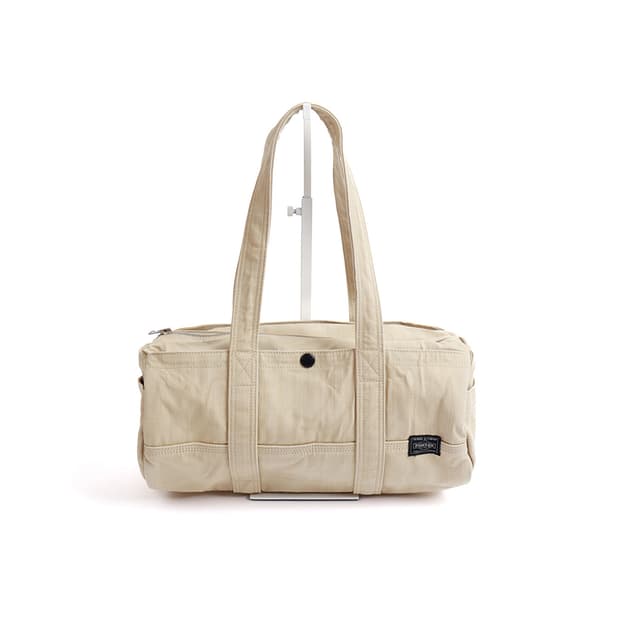 [PORTER] 내추럴 베이지 코튼 보스턴 토트백