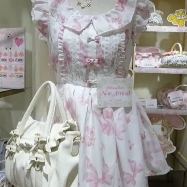 리즈리사 히메갸루 리본 원피스 셋업