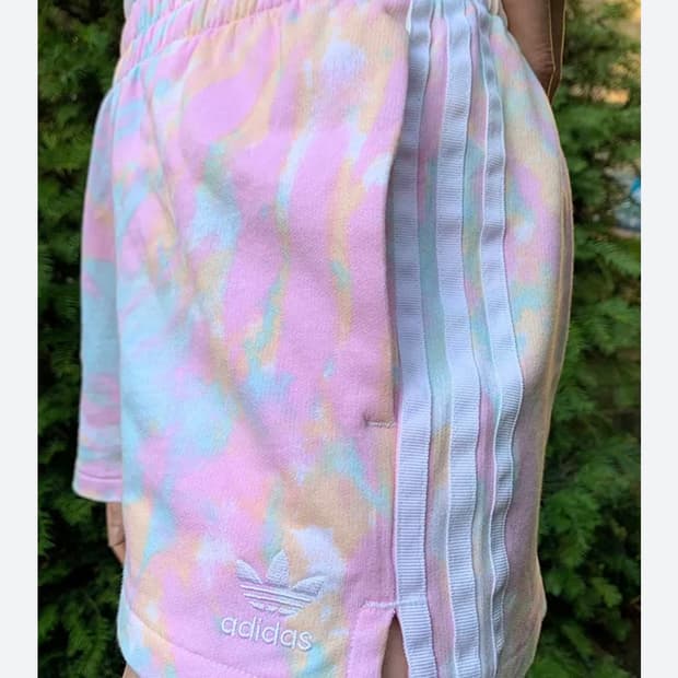 아디다스 스트라이프 숏팬츠 핑크 