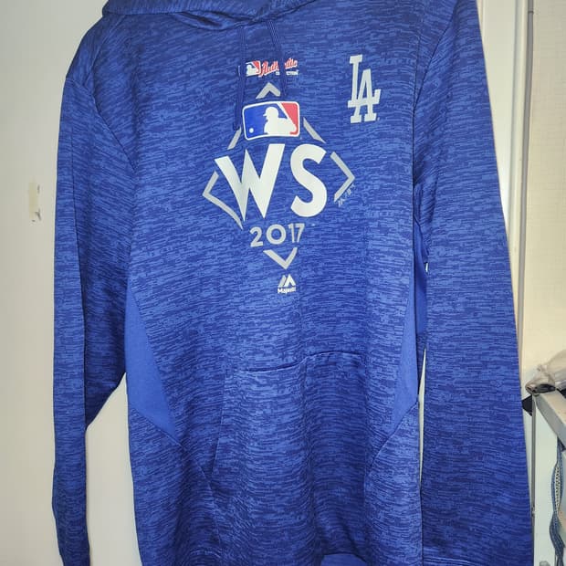 마제스틱 LA 다저스 월드시리즈 후드티 유니폼M
