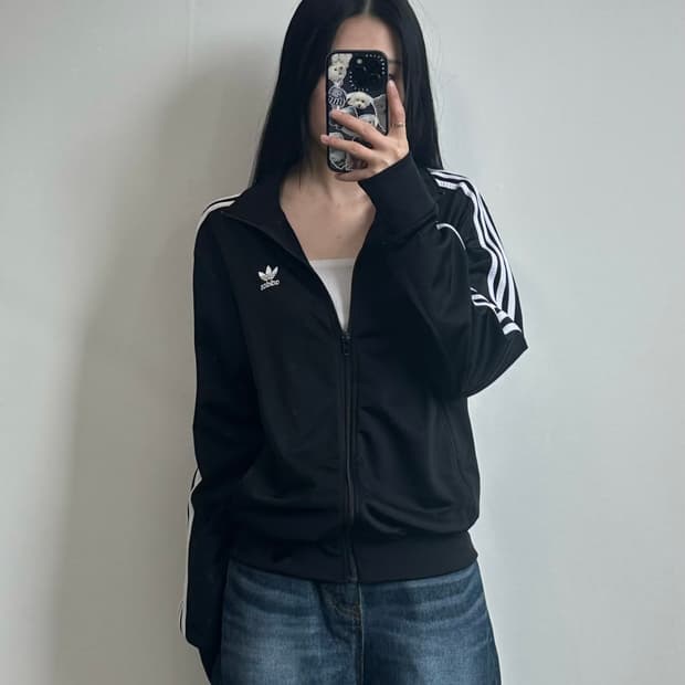 아디다스 파이어버드 사이드라인 블랙 트랙탑 져지