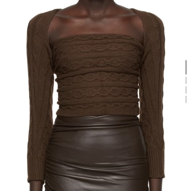 기마구아스 마리오나니트 브라운 새상품 s사이즈 