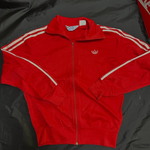 80s 아디다스 OG 빈티지 저지 트랙탑 져지 저지 파이어버드 유로파
