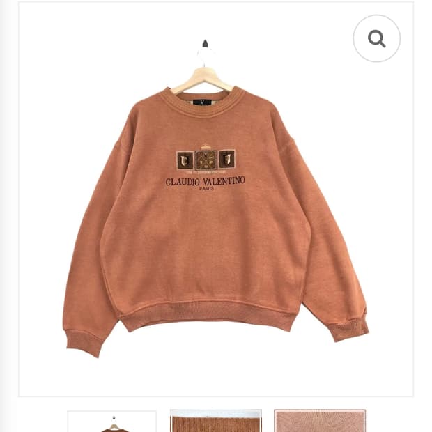 CLAUDIO VALENTINO PARIS) 90s 브라운 니트 빈티지