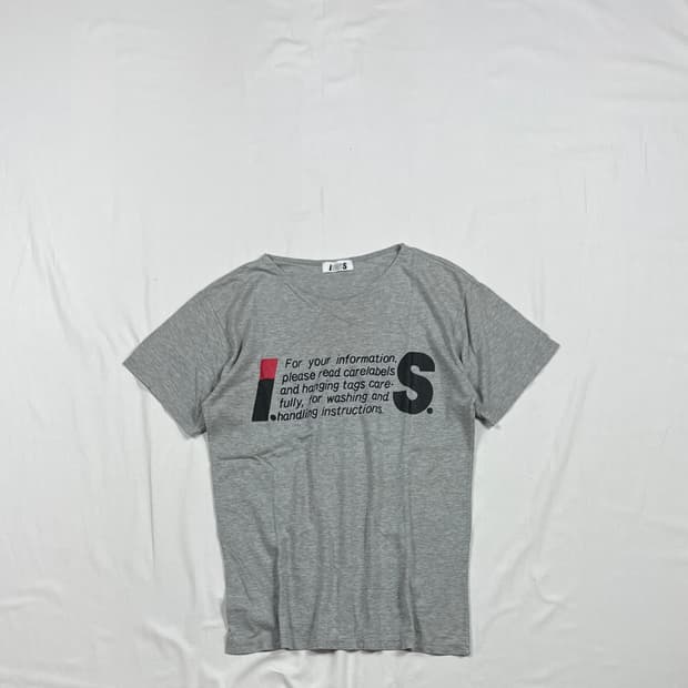 80‘s i.s. 이세이스포츠 issey sport 레터링 반팔티