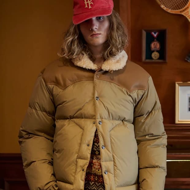 L) 펜필드 팬필드 Penfield 락울 다운 점퍼 패딩 베이지