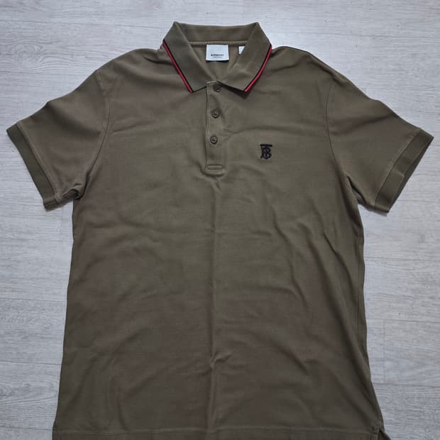 (정품) 버버리 TB로고 카라티 M (명품 남자 PK 티셔츠 상의)