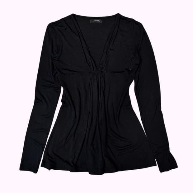 drape showl detail t-shirt