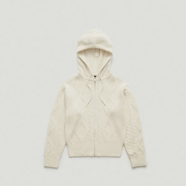 더바넷 보엔 케이블 니트 집업 Boen Cable Knit Zip-Up