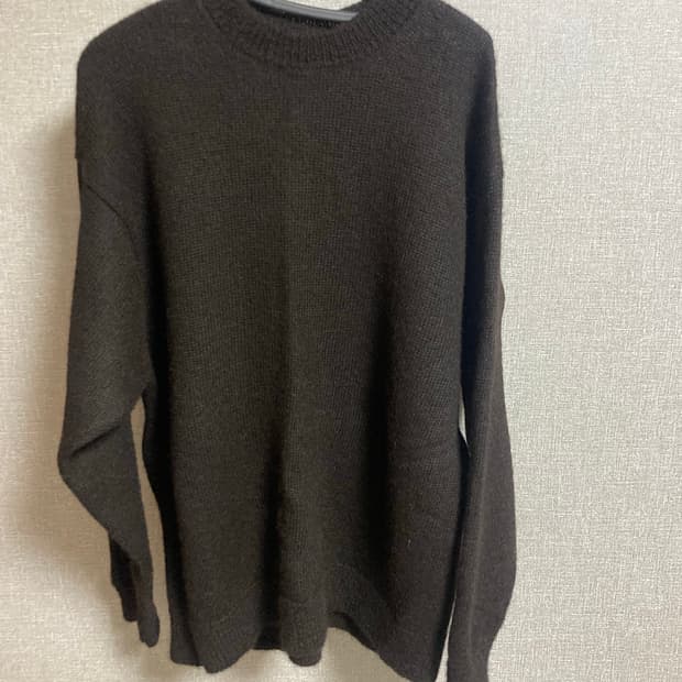 코모리 알파카 크루넥 니트