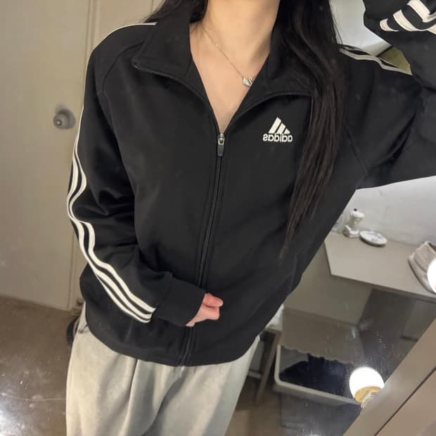 아디다스 삼선 로고 트랙탑져지