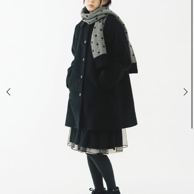 오헤시오 도트 머플러 DOT PATTERN MUFFLER