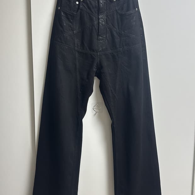 릭오웬스 펜타그램 게스컷 왁스코팅 다크쉐도우 데님팬츠 29사이즈