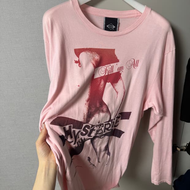 hysteric glamour 히스테릭글래머 롱슬리브 핑크 L