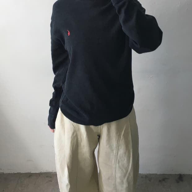 폴로 랄프로렌 와플 롱슬리브
