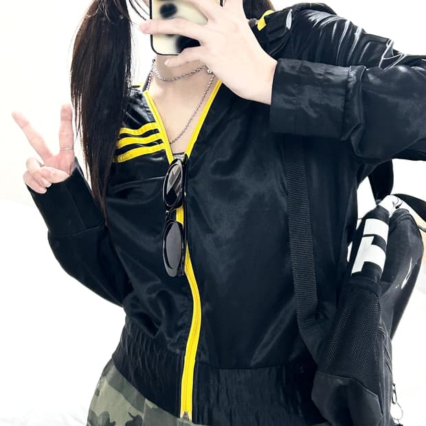 아디다스 자수로고 블랙 후드집업