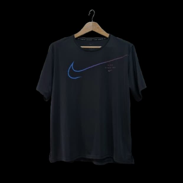 남성 나이키 러닝 드라이핏 런 디비전 기능성 반팔 티 티셔츠 검정 러닝복
