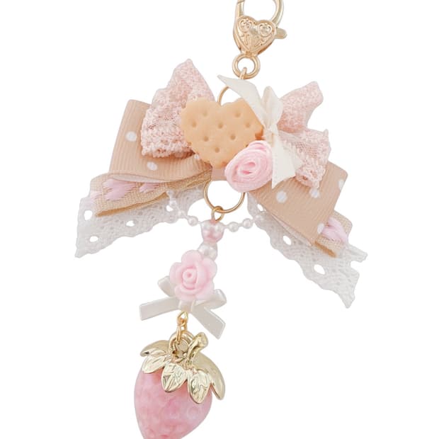 딸기장미라떼 키링