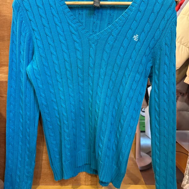 랄프로렌 마린 브이넥 니트