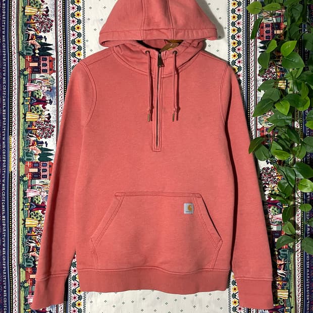 칼하트 하프집업 후드