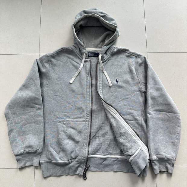 90s 폴로 랄프로렌 풀 FULL 써멀 후드 집업
