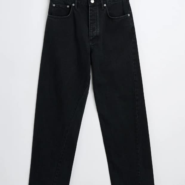 선플라워 5038  스탠다드 핏 데님 팬츠 (블랙)