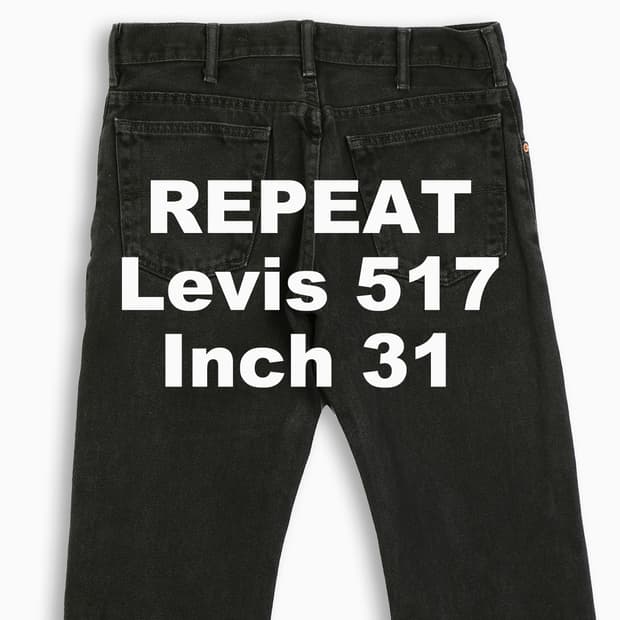빈티지 리바이스 517 흑청 블랙진 31 인치 LV5173297