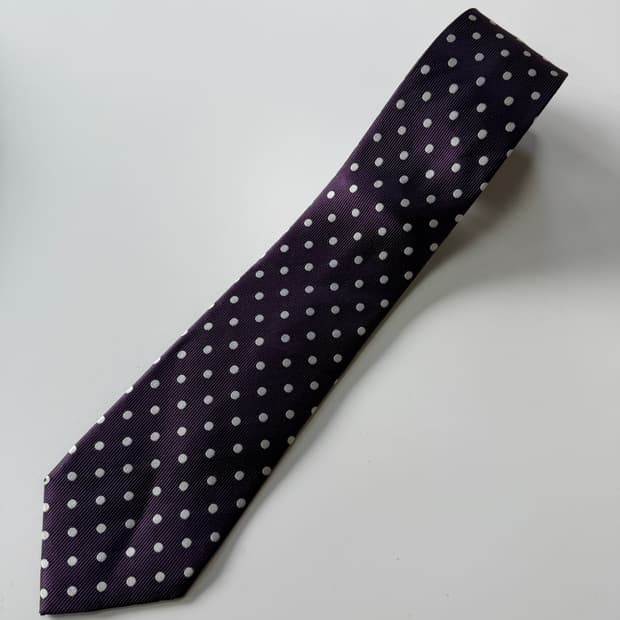 빈티지 실크 넥타이 8.3cm