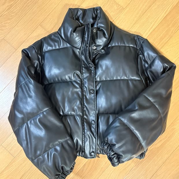 빈티지 가죽 패딩