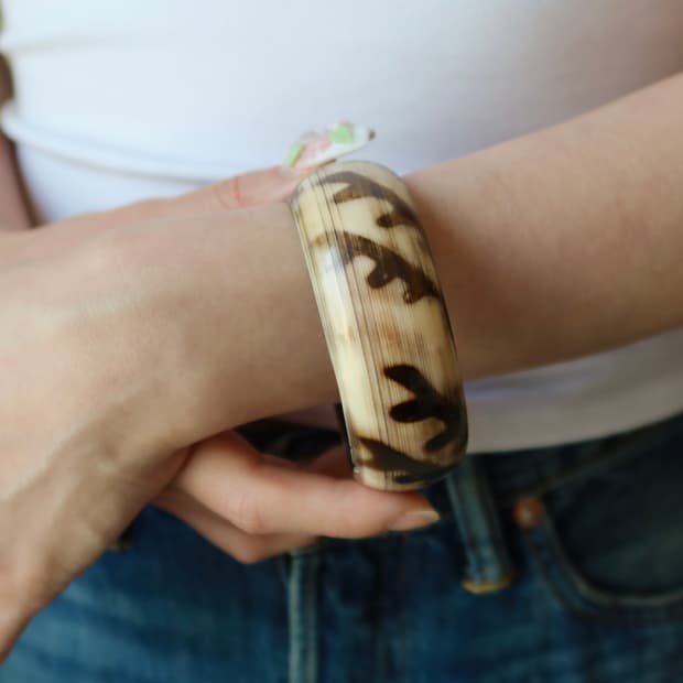 smoke marble bangle