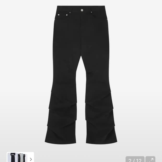 미세키서울 Shirring bootscut pants 블랙 1