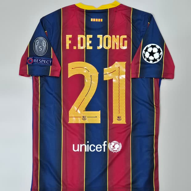 20-21 바르셀로나 홈 더용 유니폼 L사이즈 레플리카 