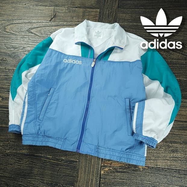 [아디다스] 제우교역 90s 올드스쿨 빈티지 오버핏 바람막이 M22105