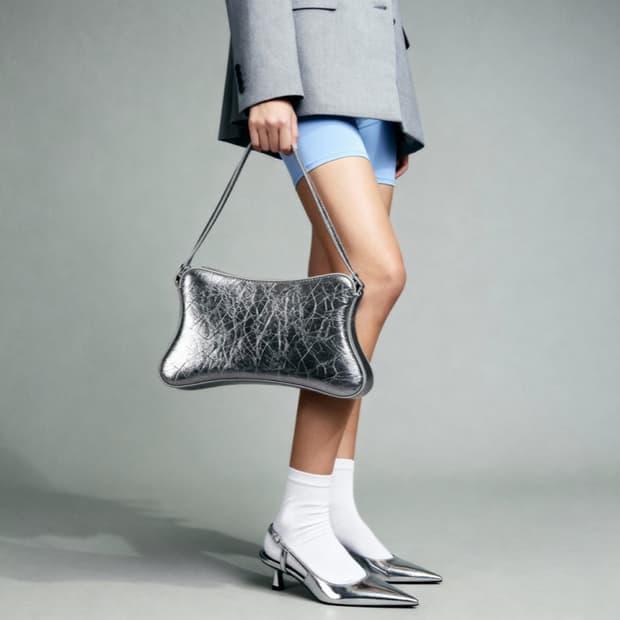 샤클라라 샤호 실버 숄더백