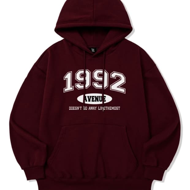 1992 라이크더모스트 오버핏 후드_와인