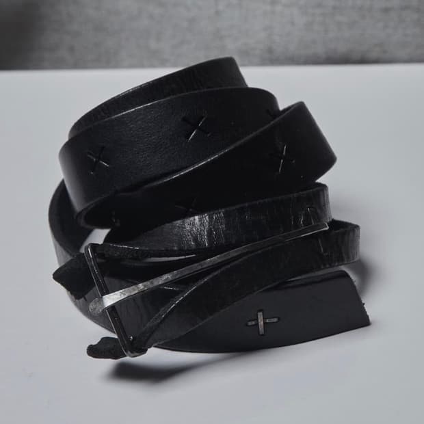 Ma+ 롱 레더 벨트